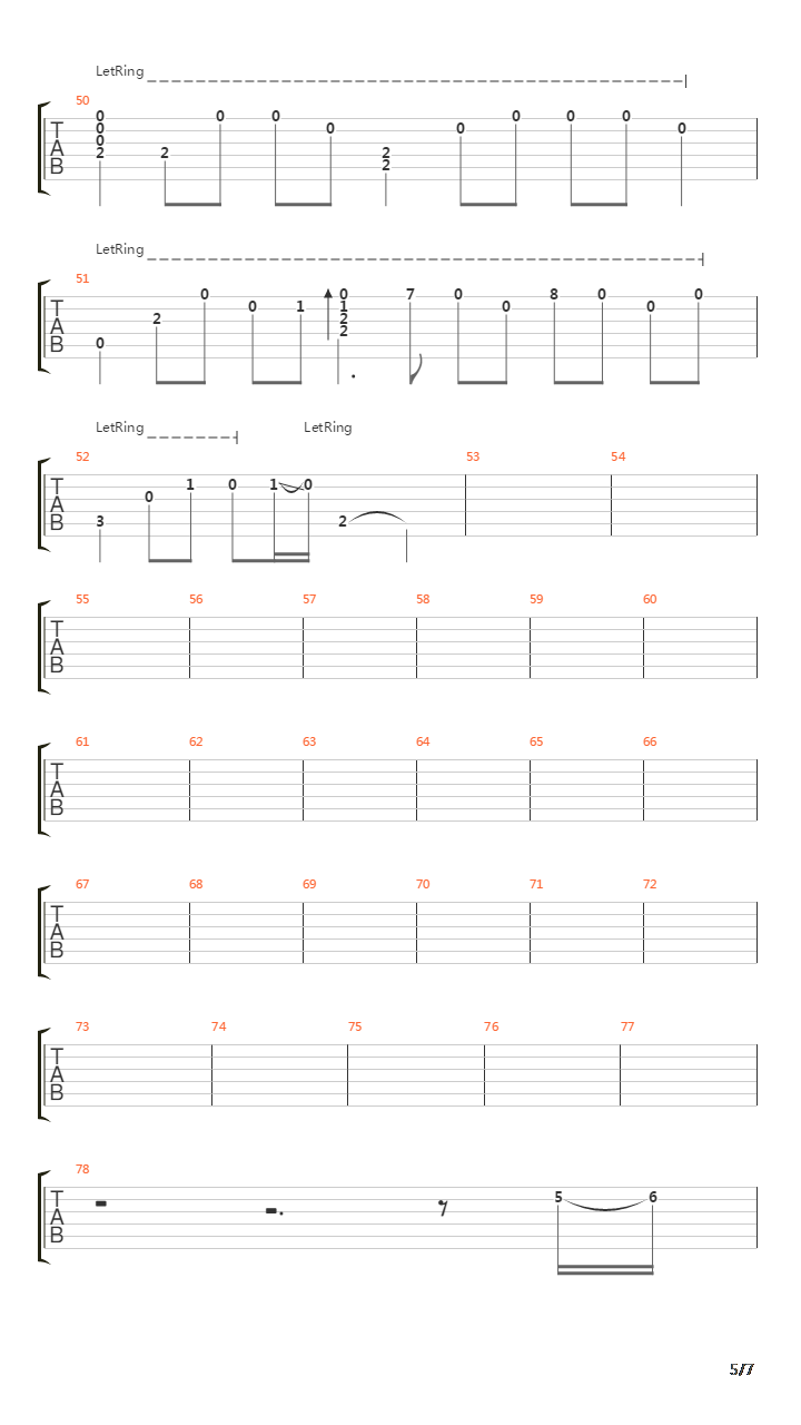 The River Flows Frozen吉他谱