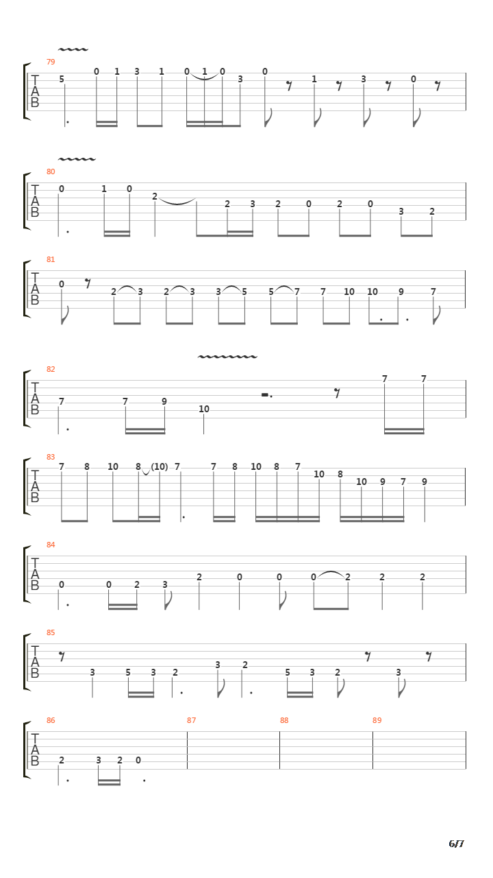 The River Flows Frozen吉他谱