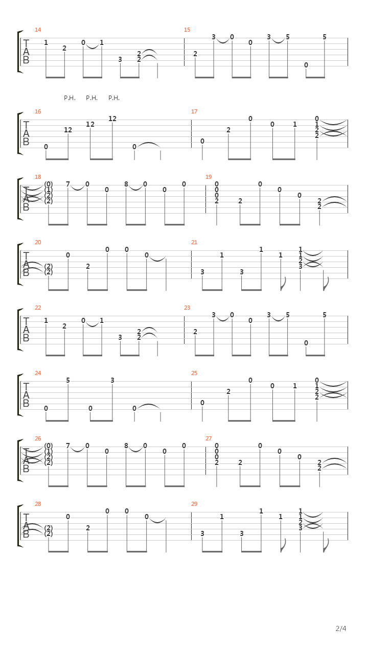 The River Flows Frozen吉他谱