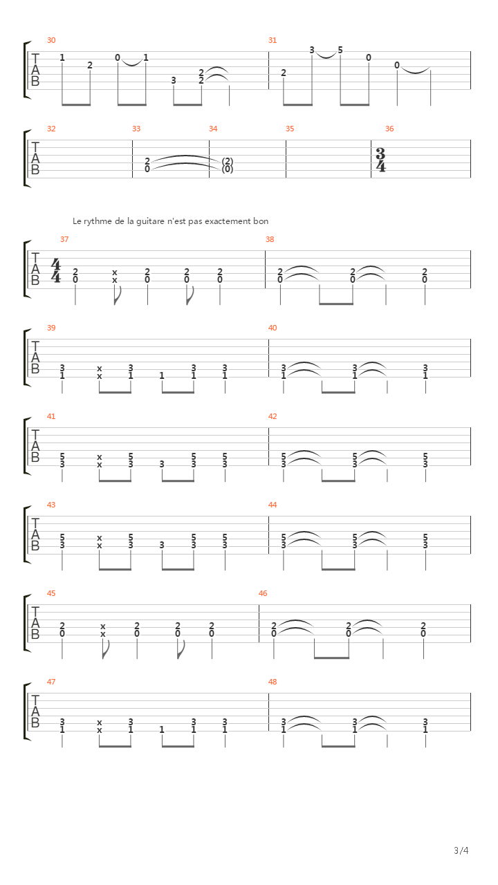 The River Flows Frozen吉他谱