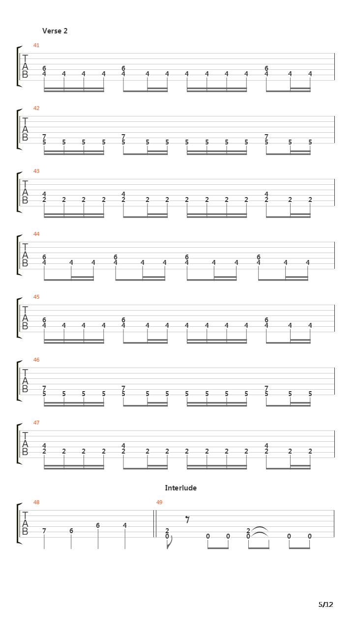 Der Sturm吉他谱