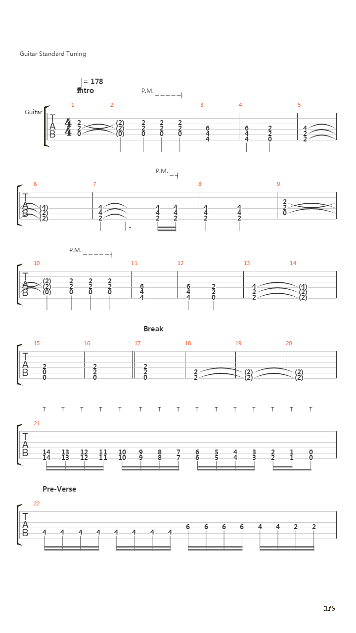 Tote Heldensagen吉他谱