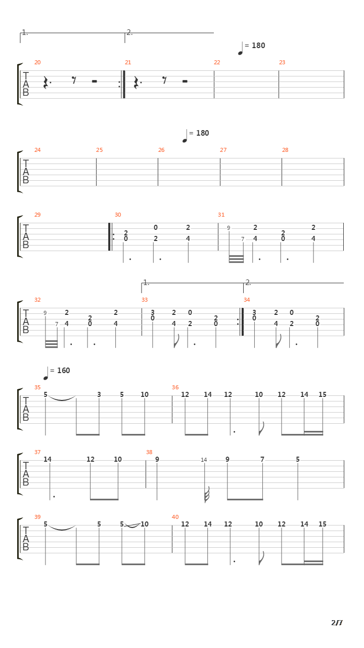 Nordheim吉他谱