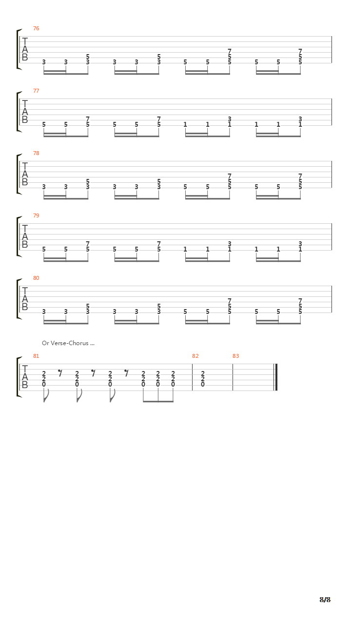 Met吉他谱