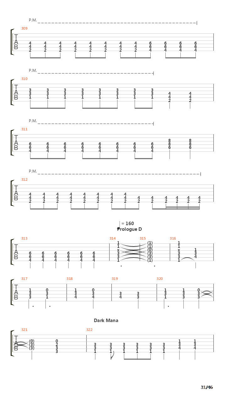 Mana吉他谱