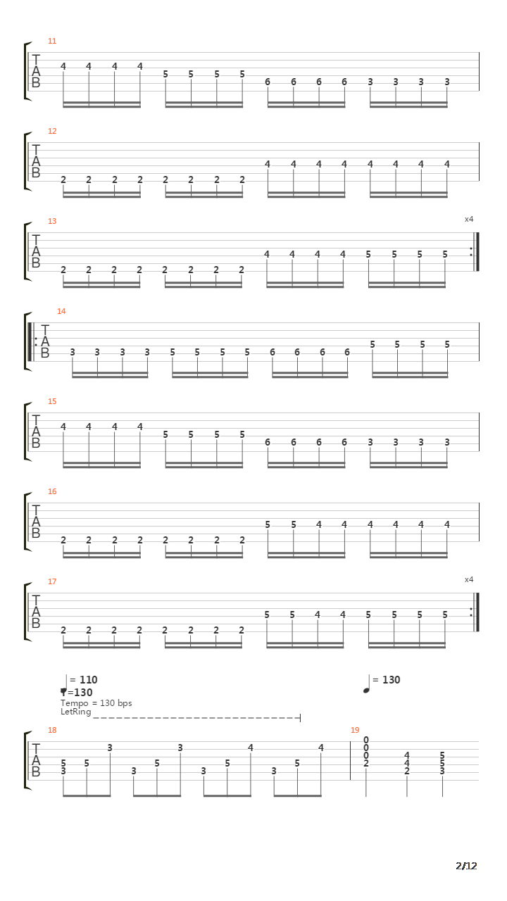 Loss And Curse Of Reverance吉他谱