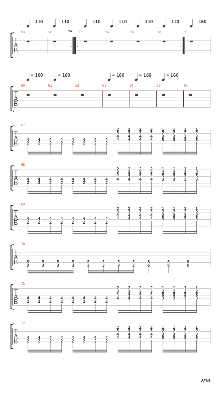 The Burning Shadows Of Silence吉他谱