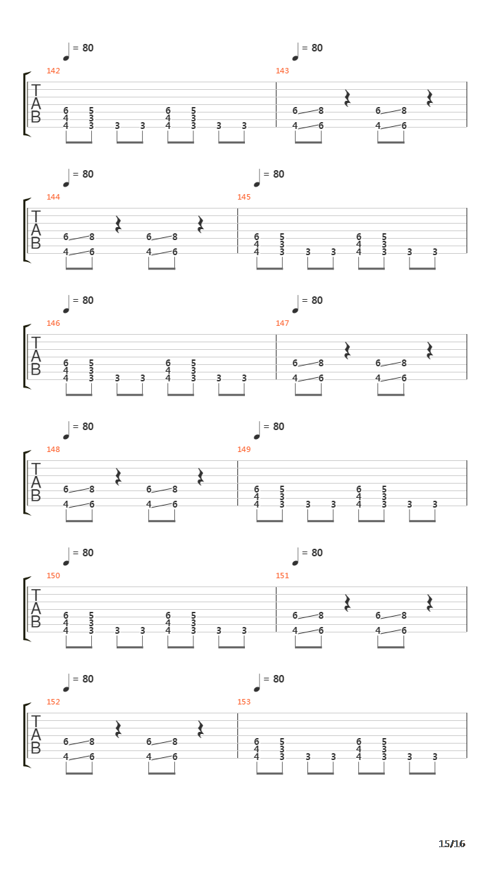 The Eruption吉他谱