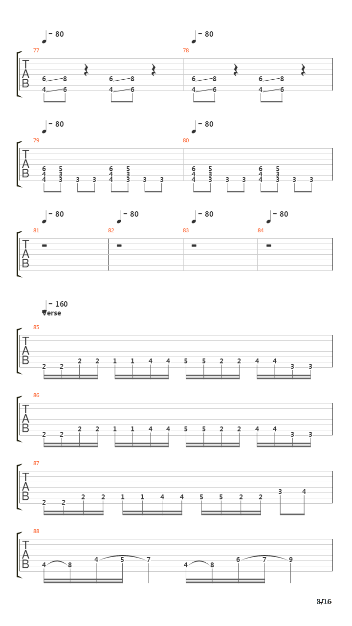 The Eruption吉他谱