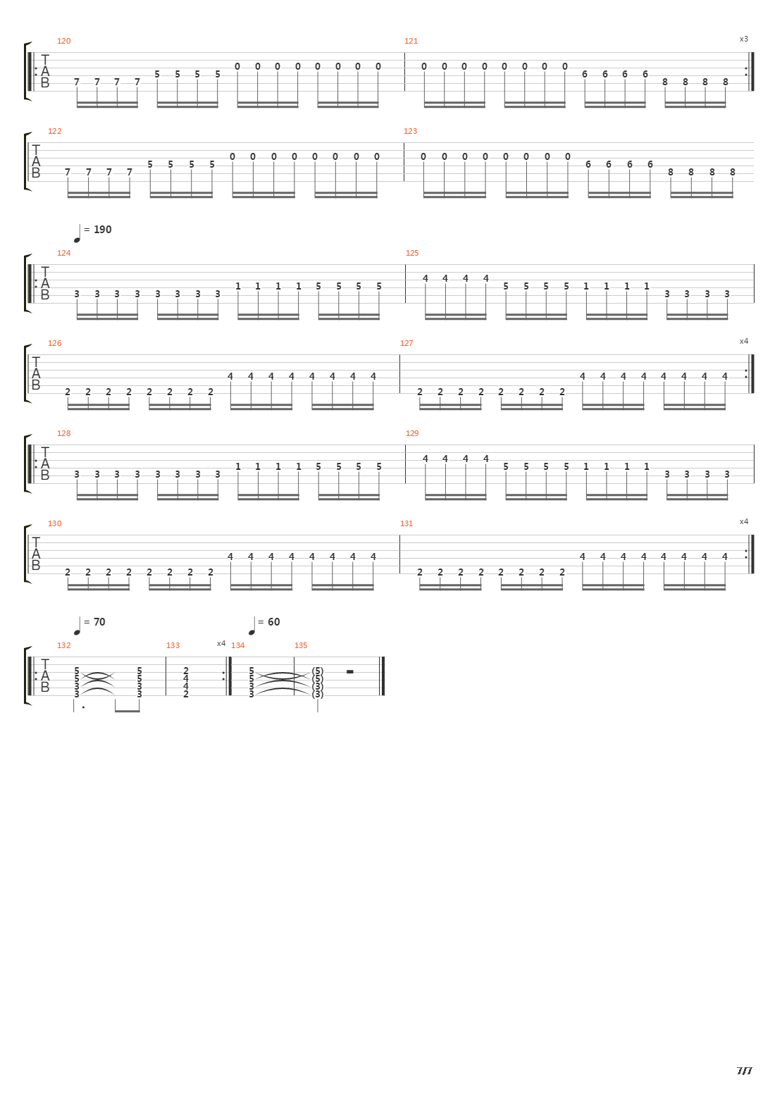 The Loss And Curse Of Reverence吉他谱