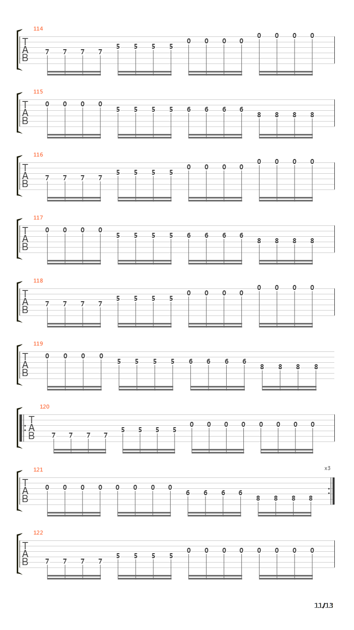 The Loss And Curse Of Reverence吉他谱