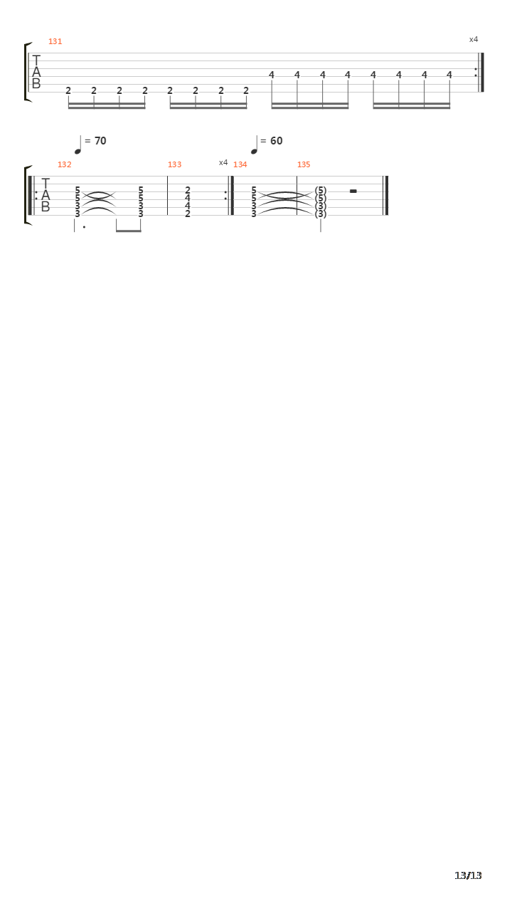 The Loss And Curse Of Reverence吉他谱