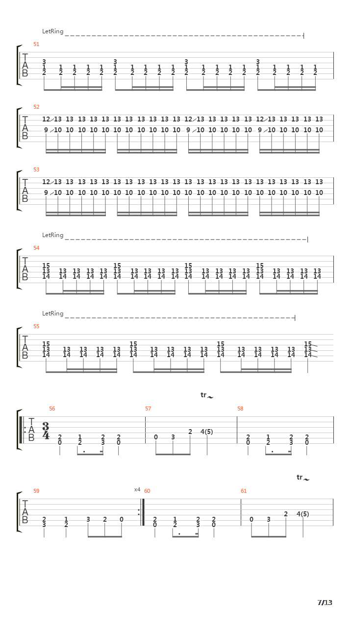 The Loss And Curse Of Reverence吉他谱