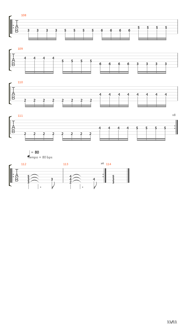 The Loss And Curse Of Reverence吉他谱