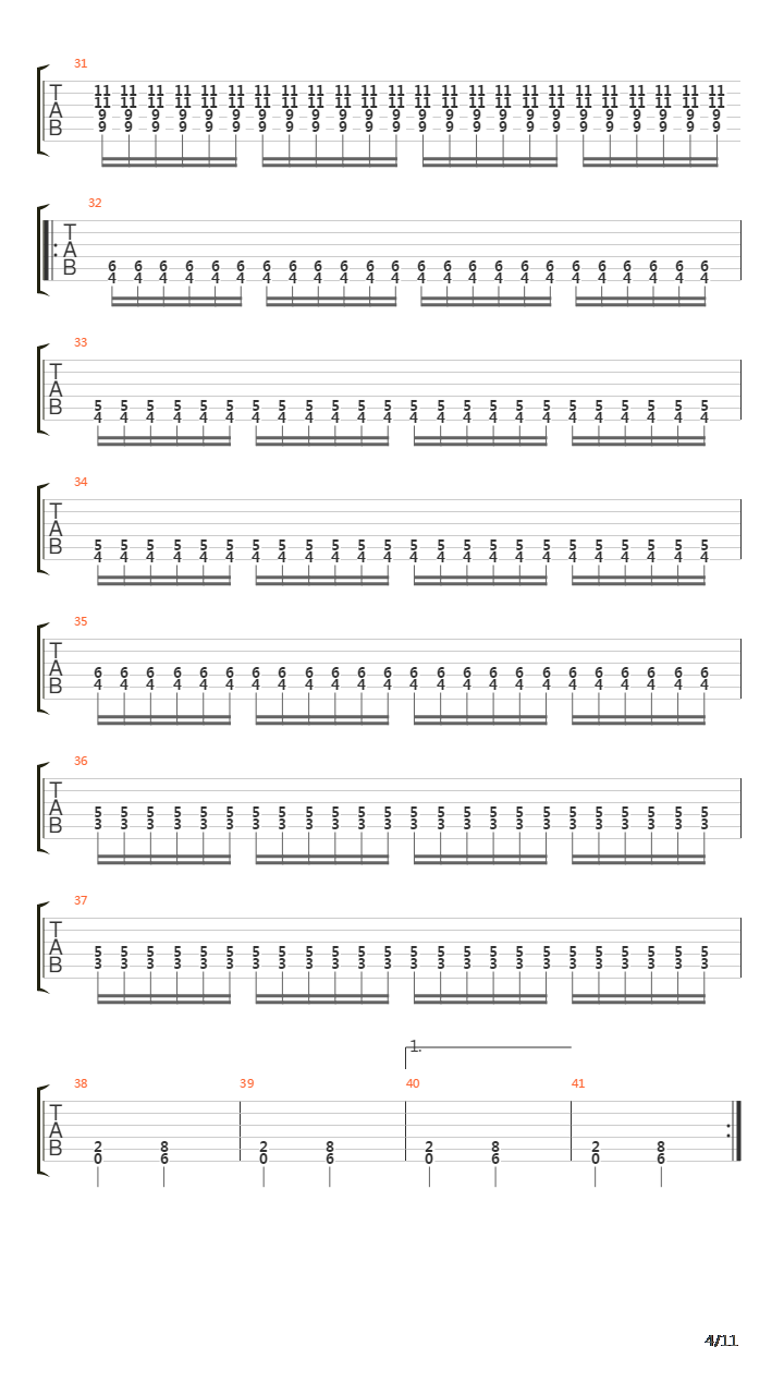 The Loss And Curse Of Reverence吉他谱