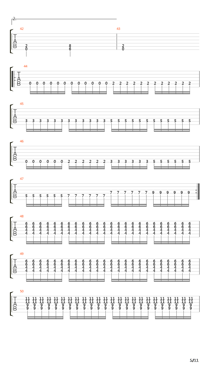 The Loss And Curse Of Reverence吉他谱