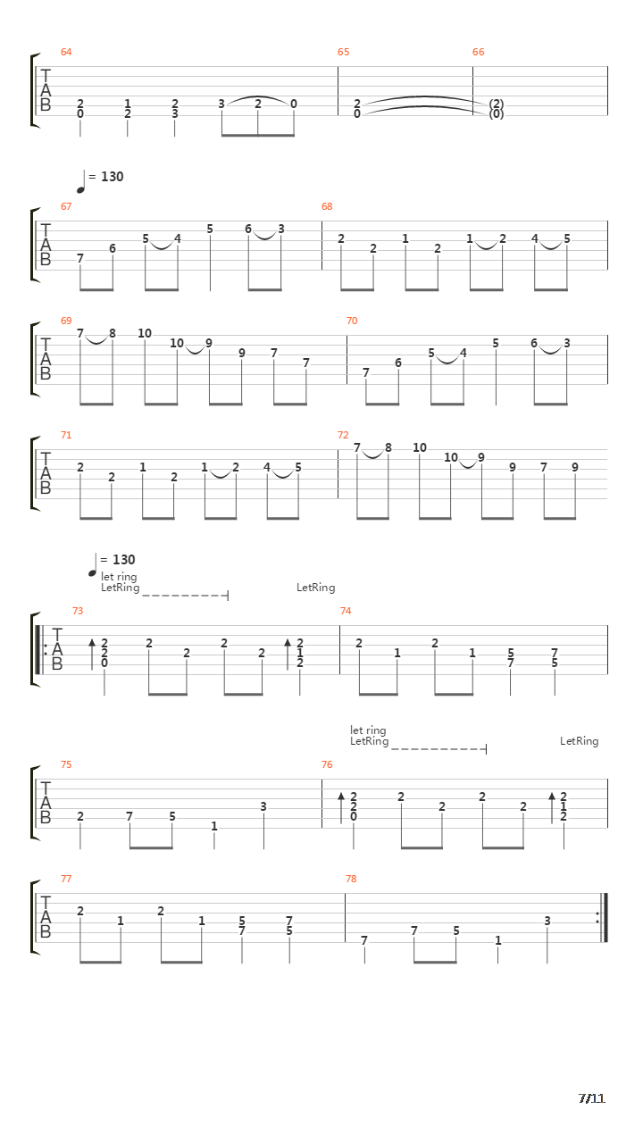 The Loss And Curse Of Reverence吉他谱