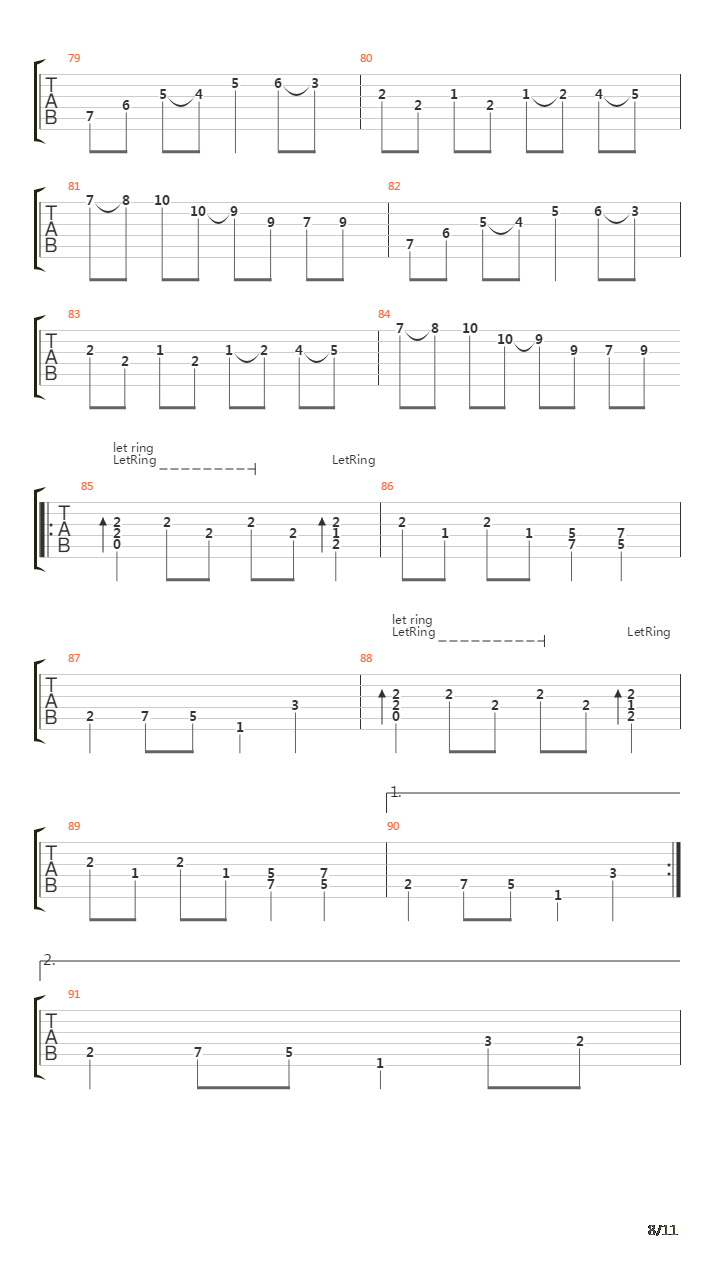 The Loss And Curse Of Reverence吉他谱