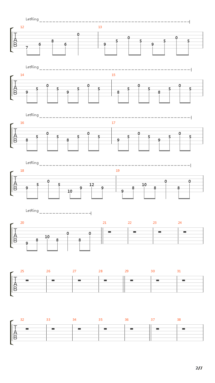 Towards The Pantheon吉他谱