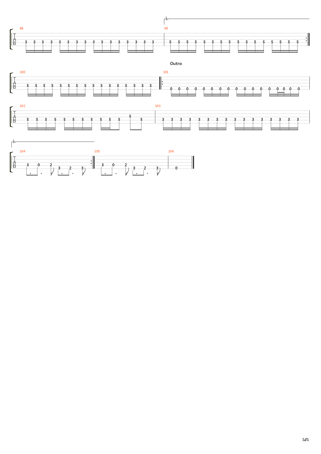 Tarvos吉他谱