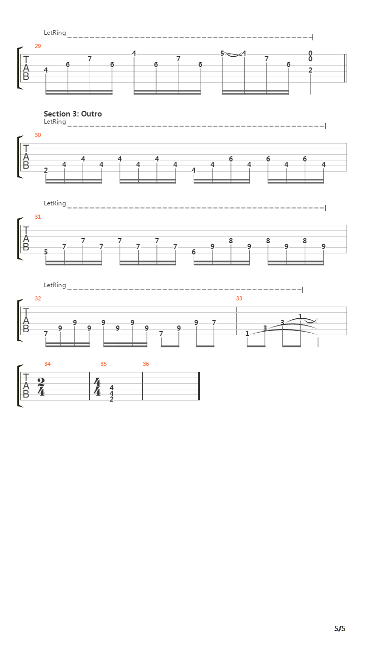 Avant La Tempete吉他谱