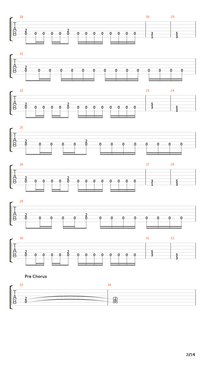 Fields Of Dispair吉他谱