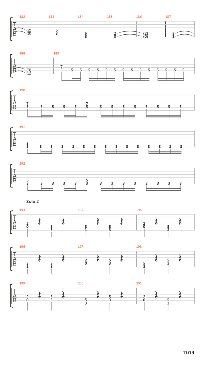 Fields Of Dispair吉他谱