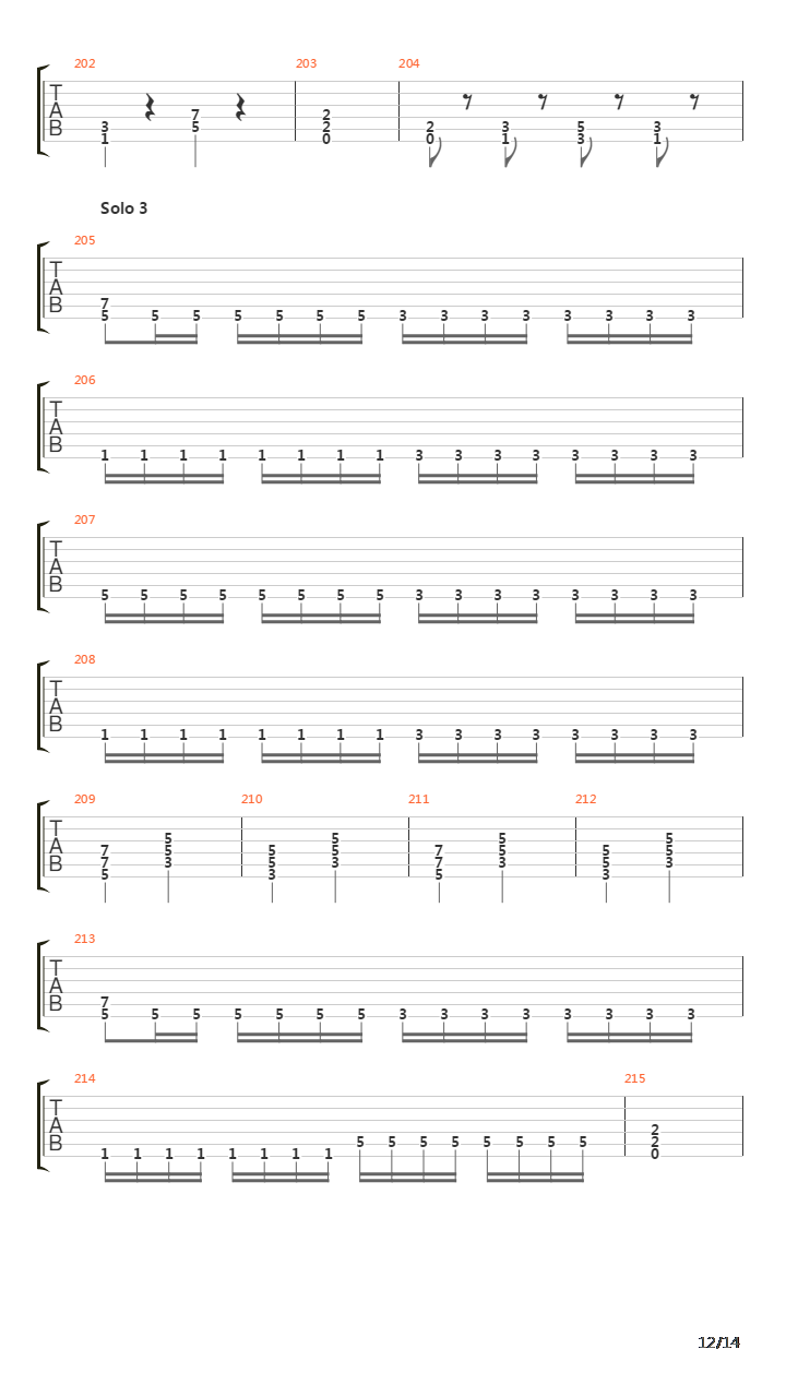 Fields Of Dispair吉他谱