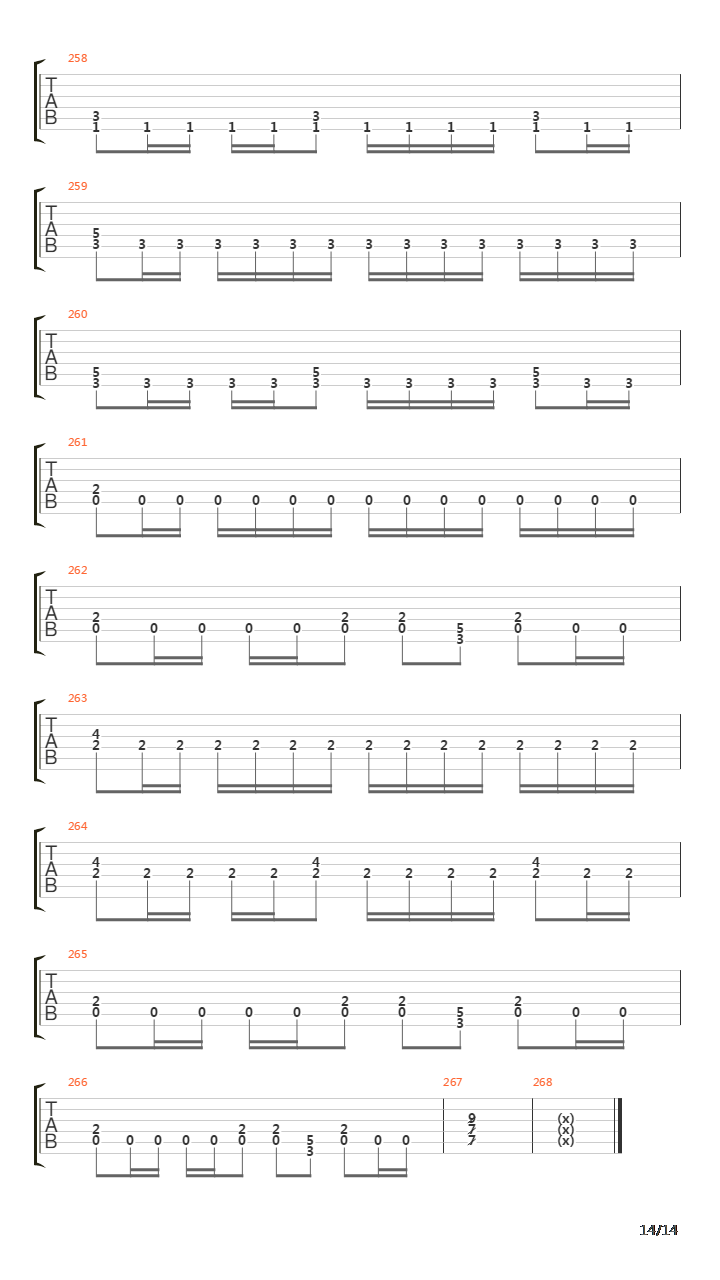 Fields Of Dispair吉他谱