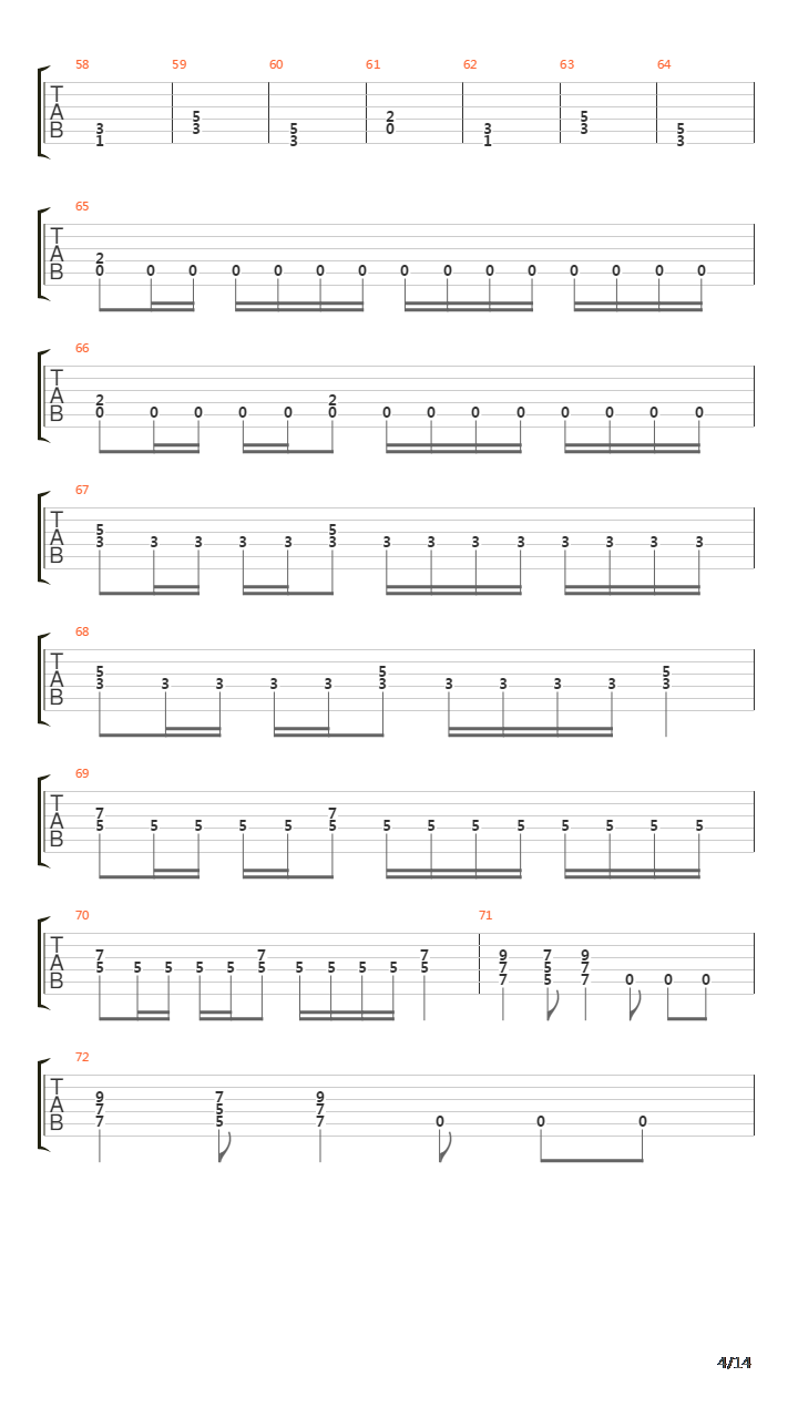 Fields Of Dispair吉他谱