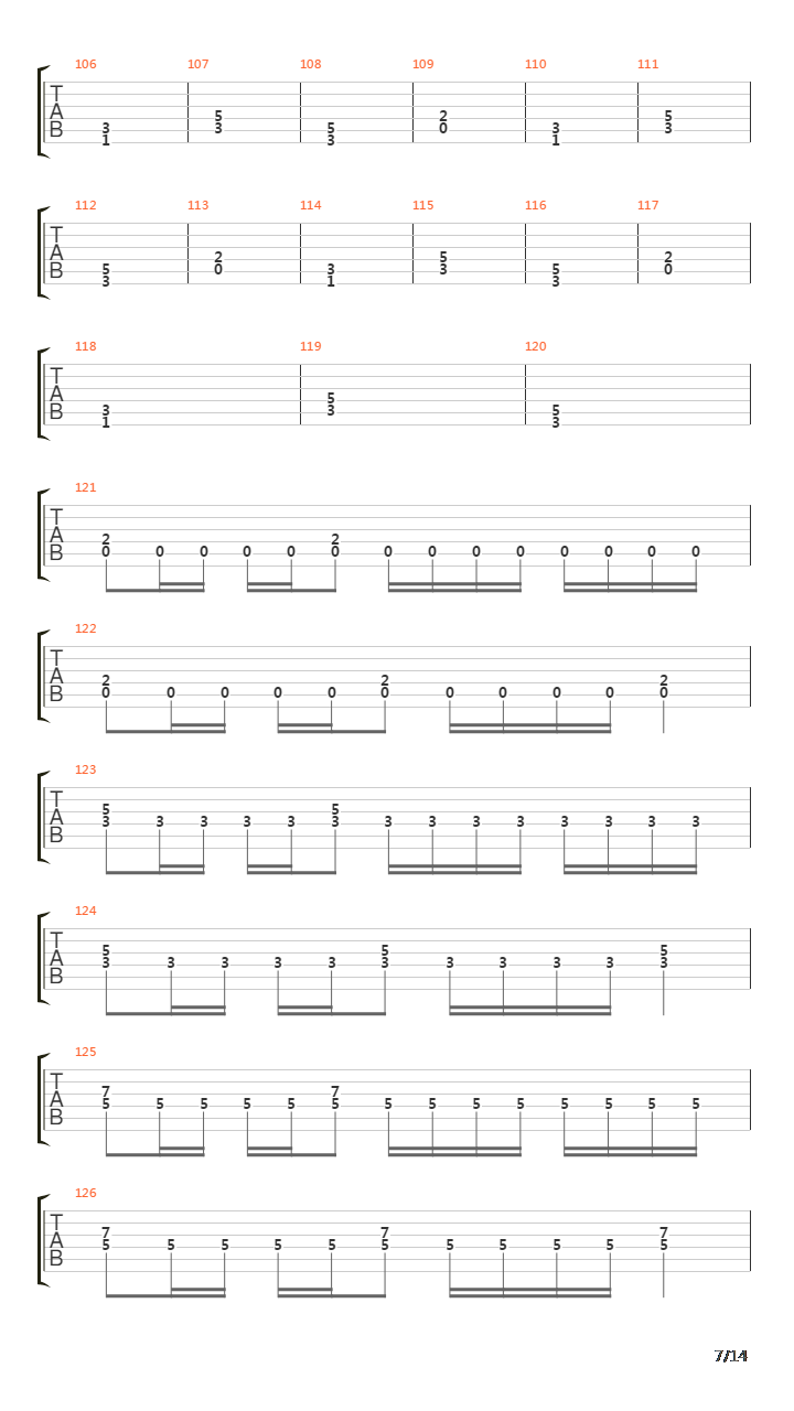 Fields Of Dispair吉他谱