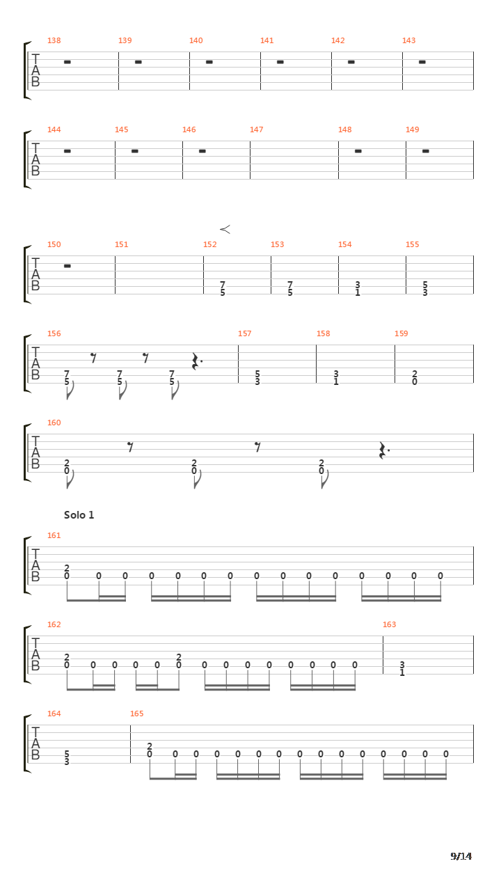 Fields Of Dispair吉他谱