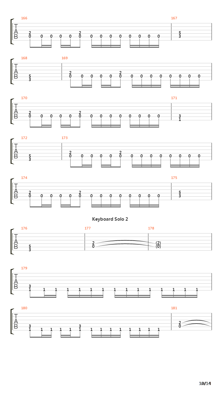 Fields Of Dispair吉他谱