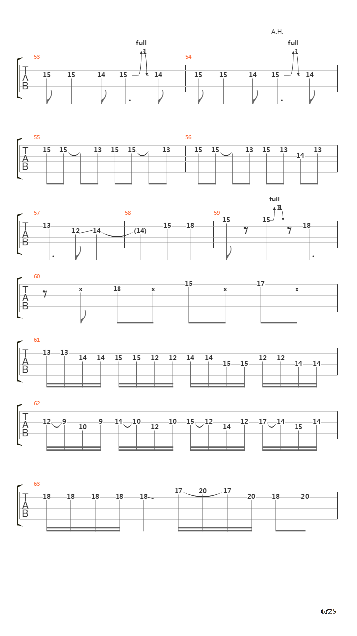 Operation Ground And Pound吉他谱