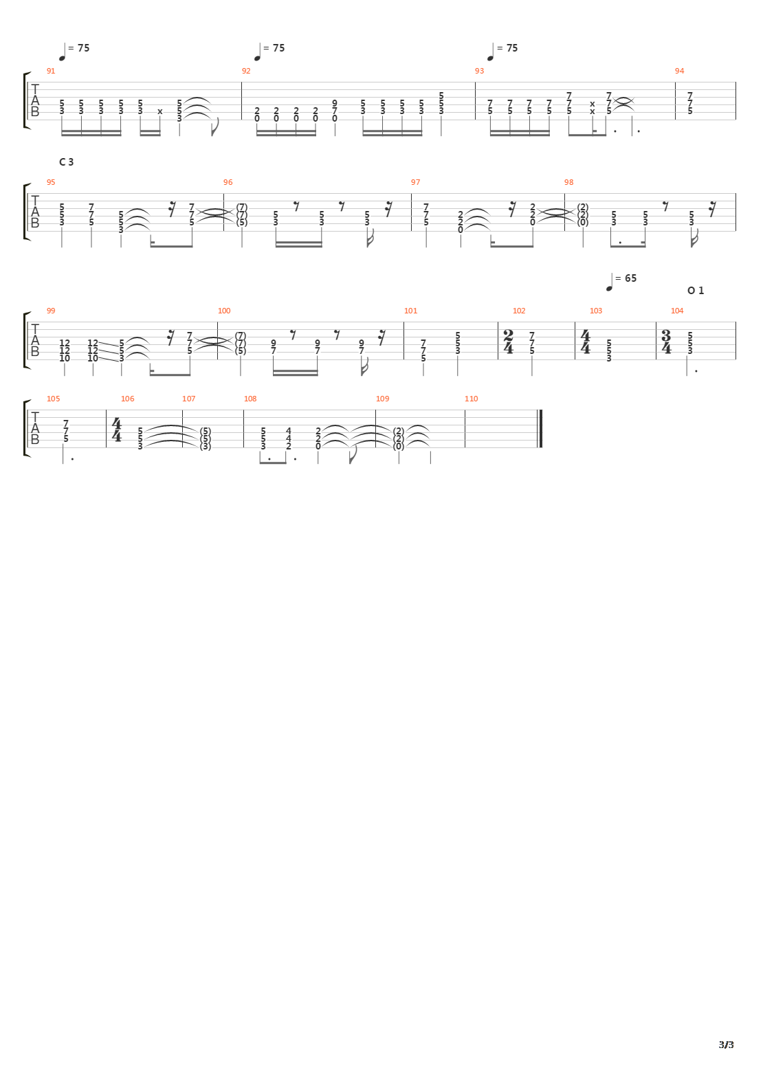 Starfire吉他谱