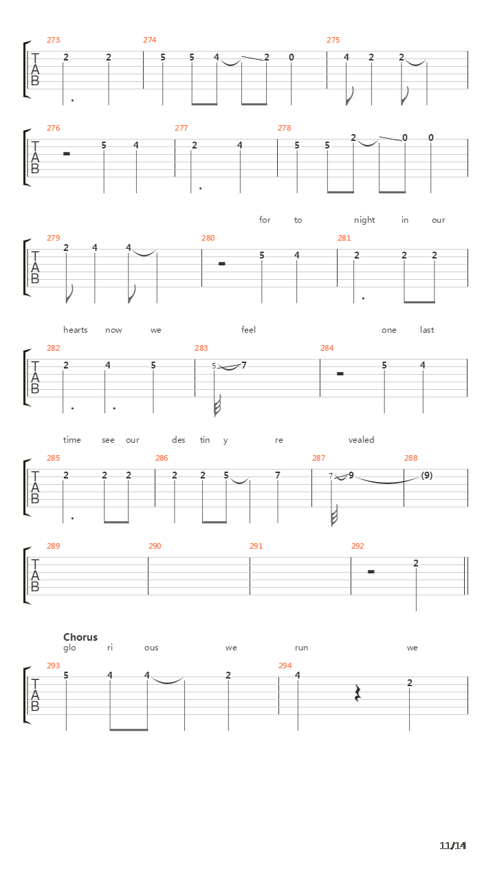 The Last Journey Home吉他谱