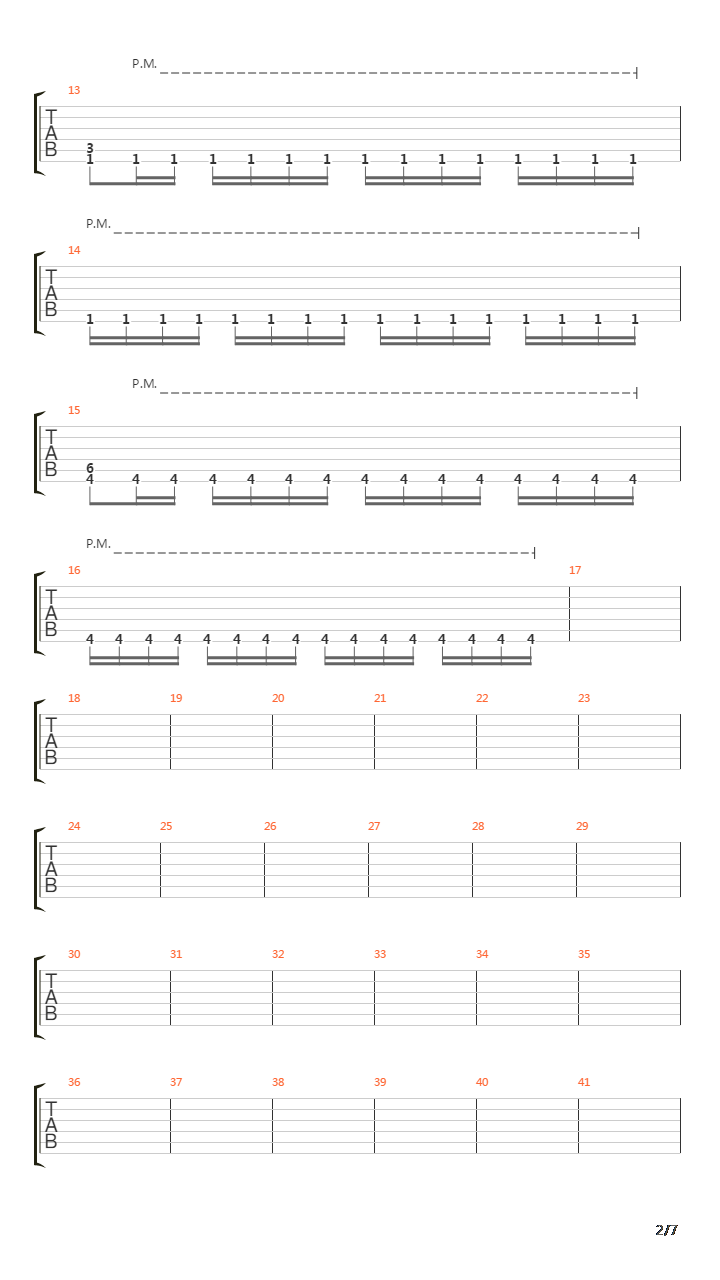 Through The Fire And Flames吉他谱