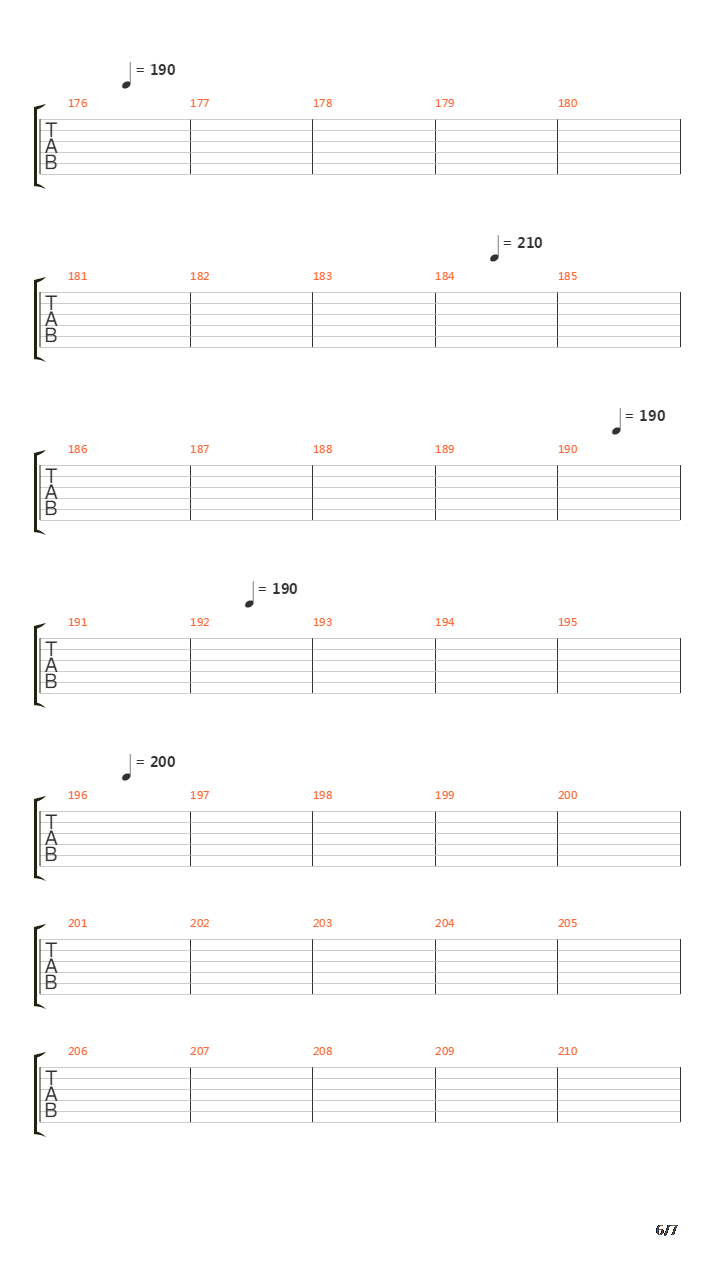 Through The Fire And Flames吉他谱