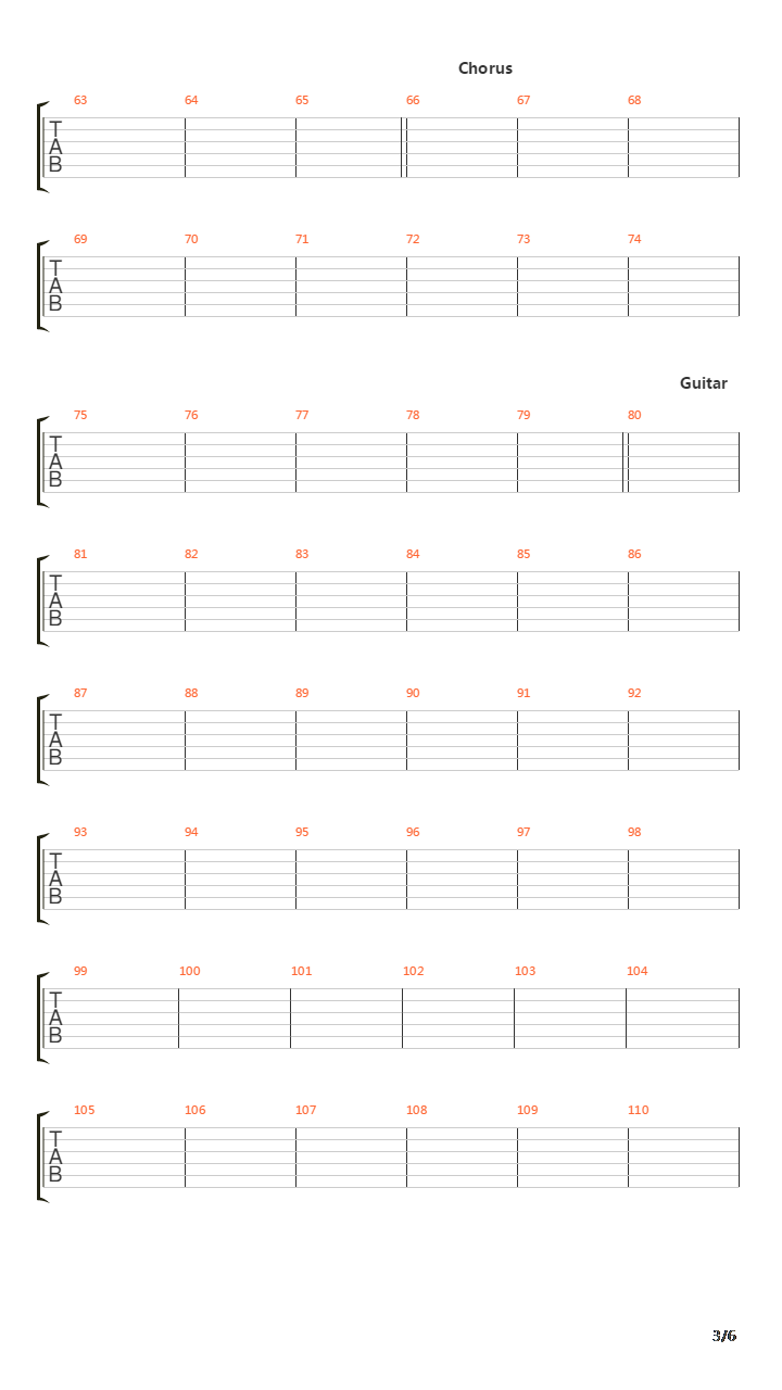 Through The Fire And Flames吉他谱