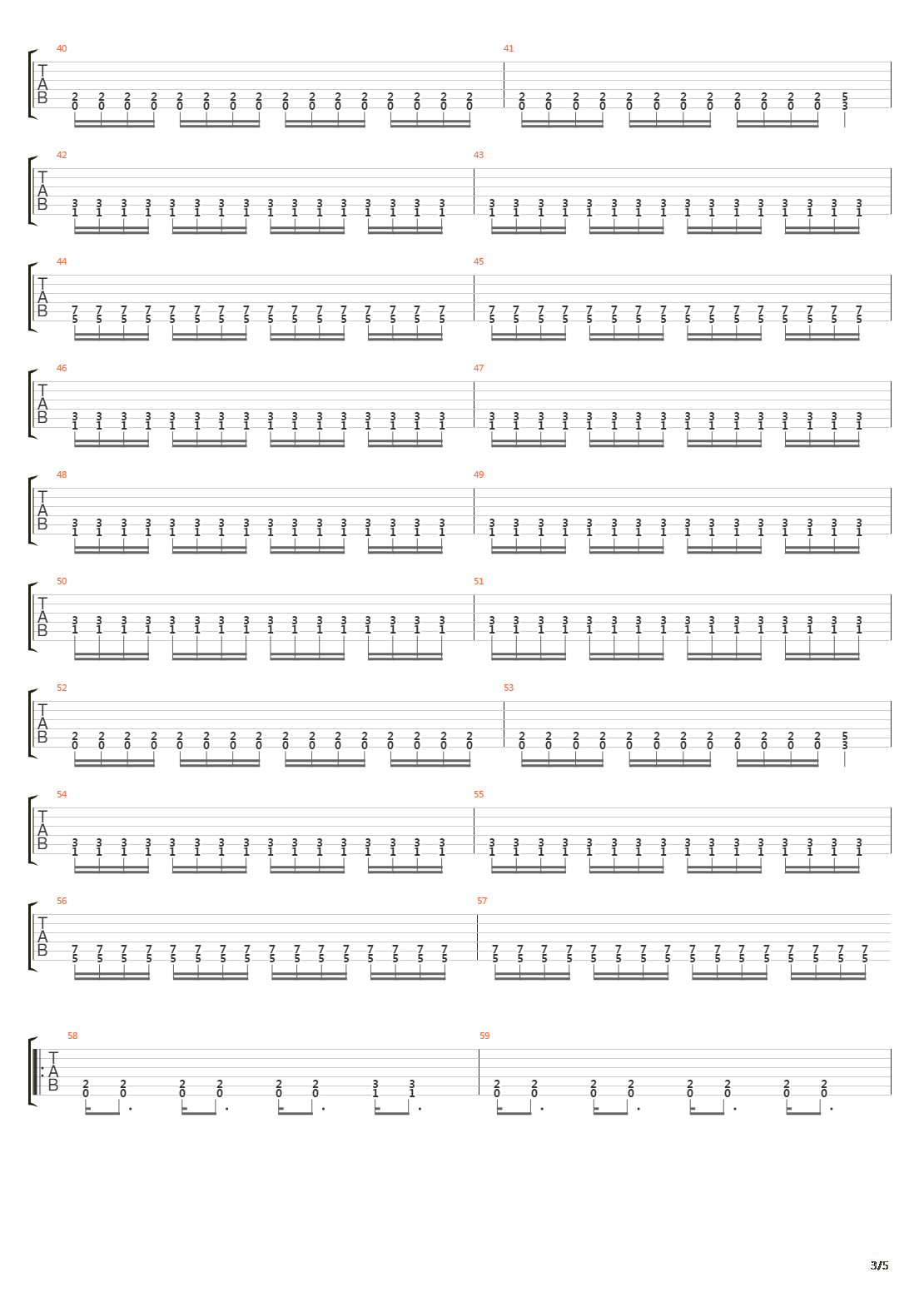 Crossing The Triangle Of Flames吉他谱