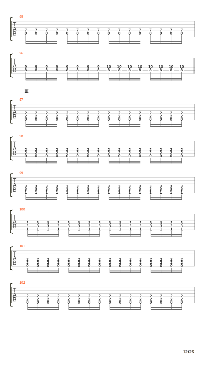 Transilvanian Hunger吉他谱