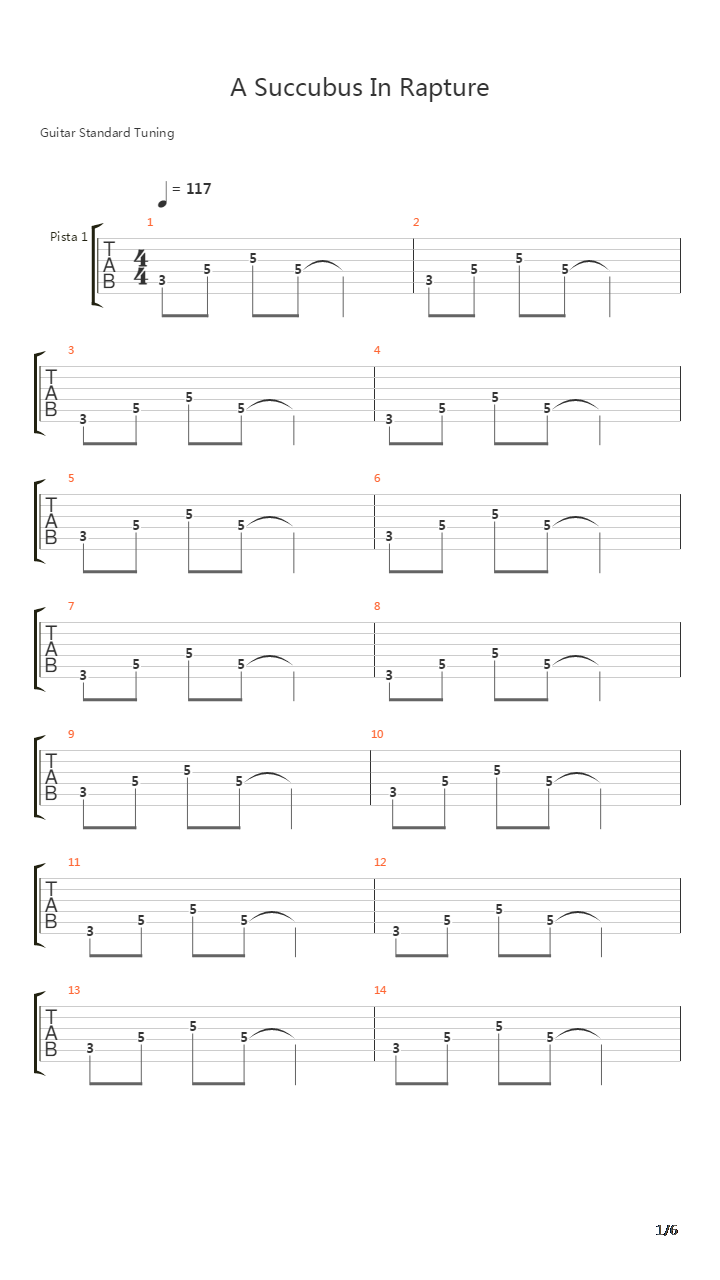 A Succubus In Rapture吉他谱