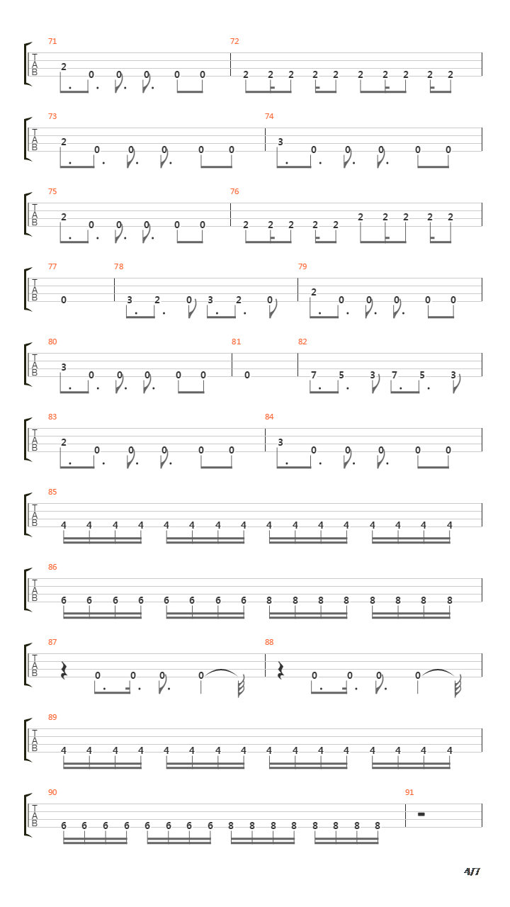 Burn In Hell吉他谱