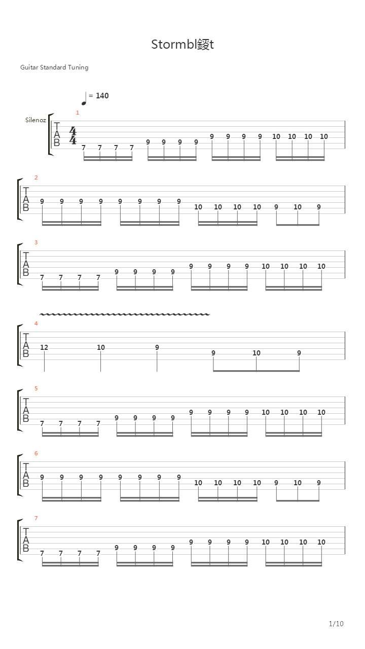 Stormblast吉他谱