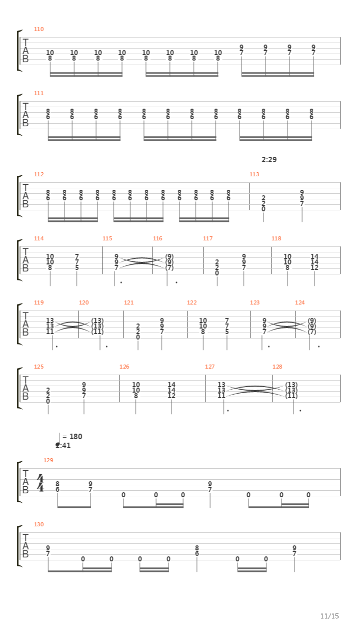 The Blazing Monoliths Of Defiance吉他谱