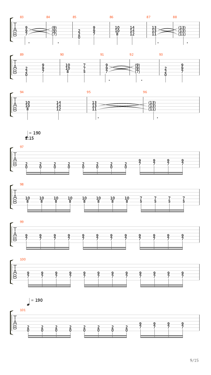 The Blazing Monoliths Of Defiance吉他谱