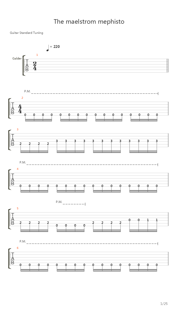 The Maelstrom Mephisto吉他谱