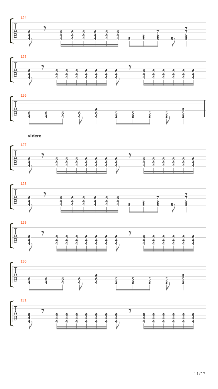 Vredesbyrd吉他谱