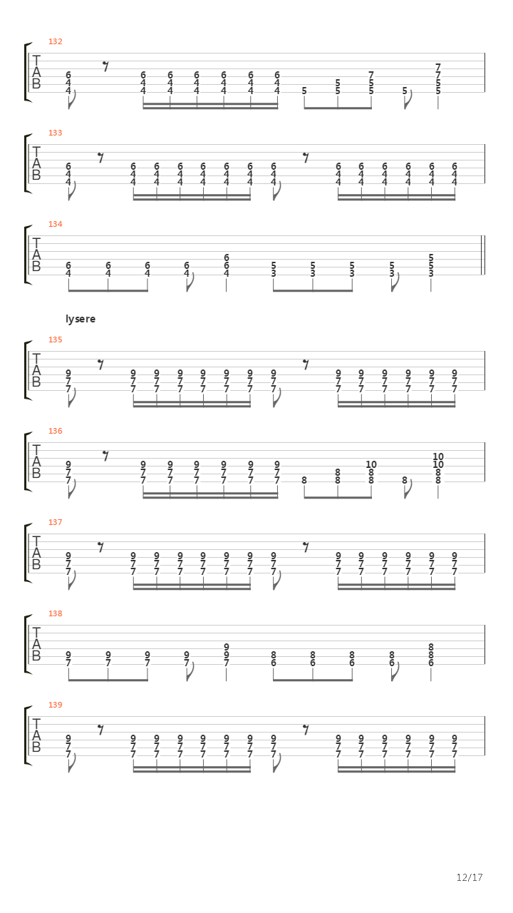 Vredesbyrd吉他谱