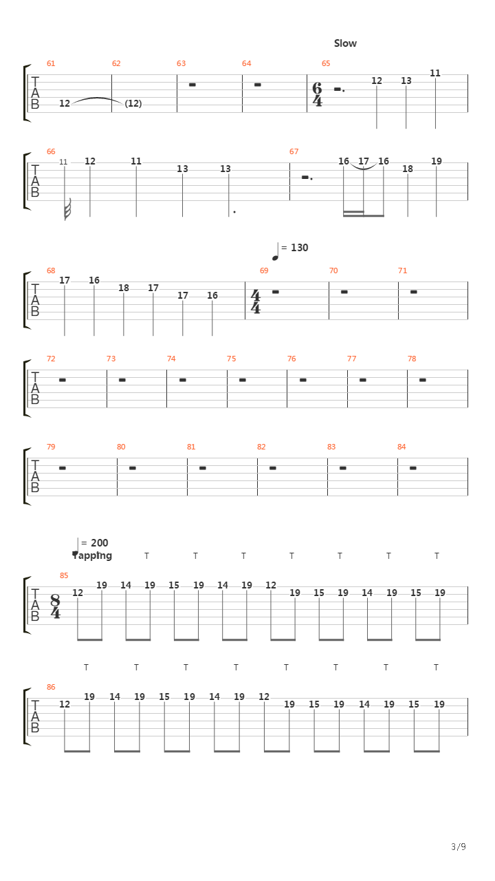 Crystal Mountain吉他谱